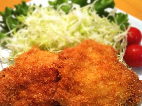 たたいて柔らか、かさ増し！鶏胸肉のフライ